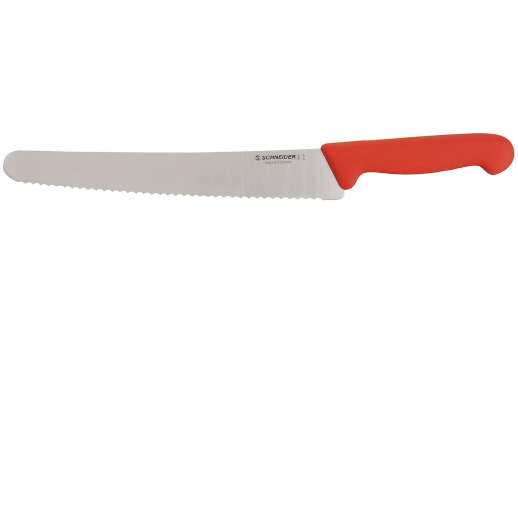 [SR-260701] BRØDKNIV 250mm Sagtandet RØD