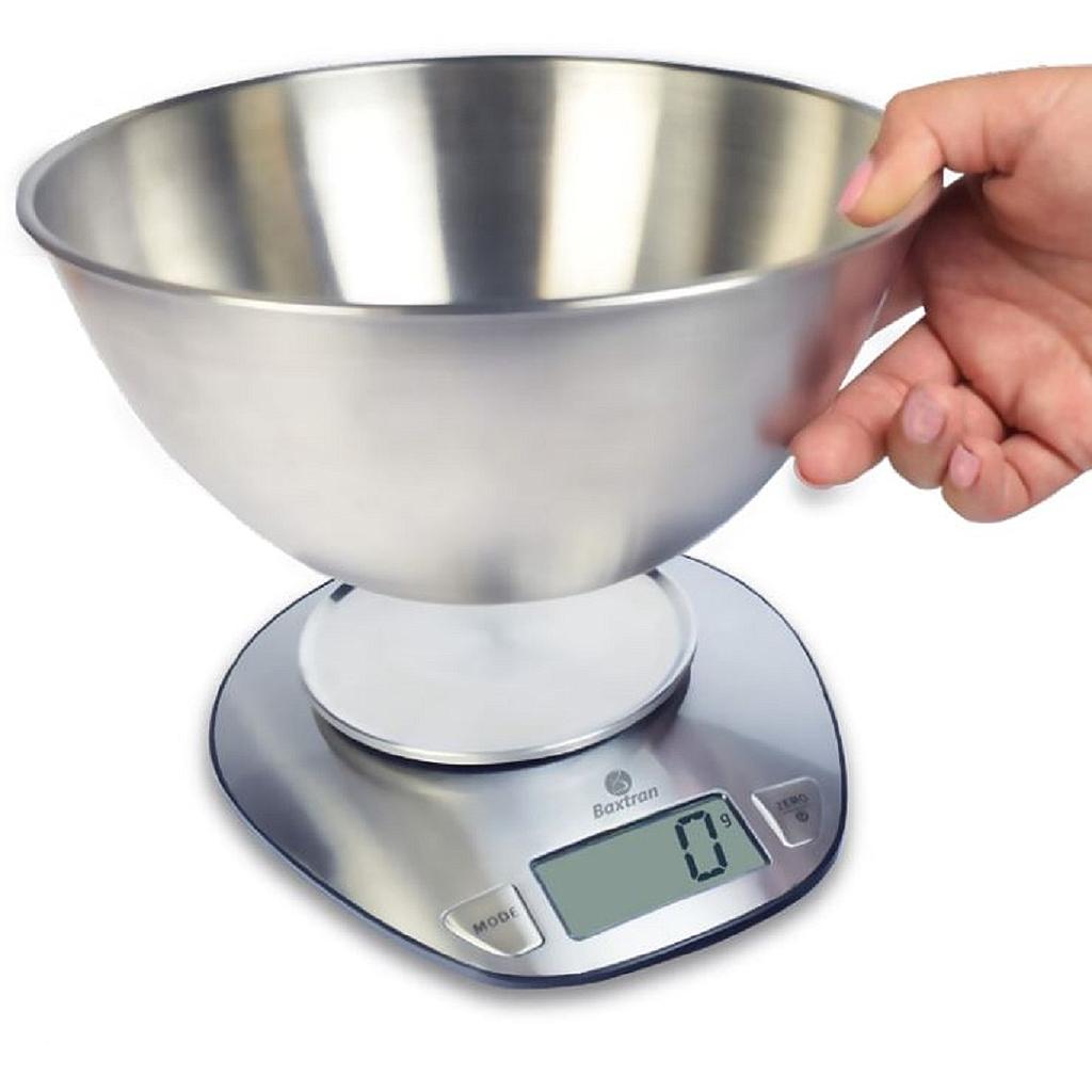 [GI-KS261028] KONTROLLVÅG 5kg/1g Baxtran Vågskål Ø205x95mm