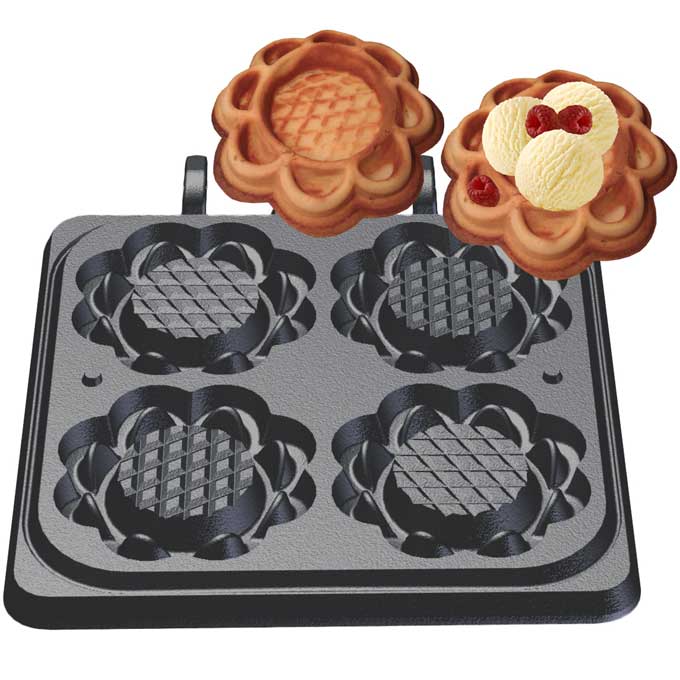 BAKING PLATE to WAFFLE TART 4 waffles 'BakingSystem' **OUTLET**