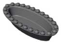 STEKPLATTA Pavoni Cookmatic OVAL 30st 68x34x15mm