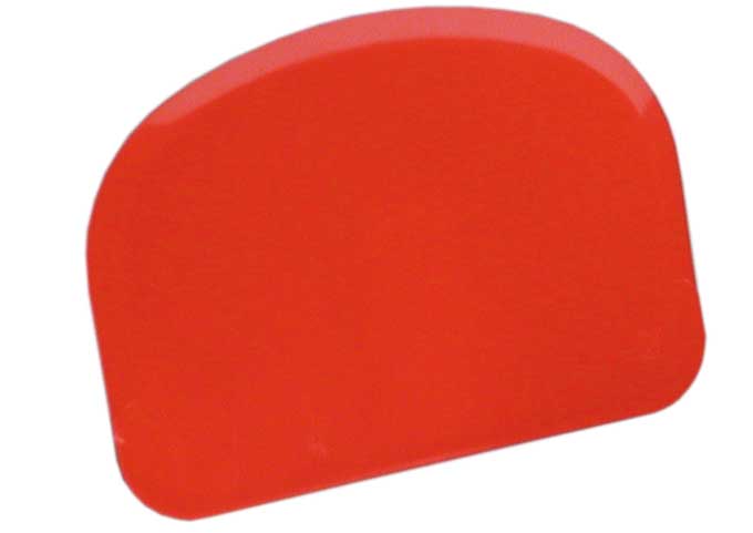 SKRAPA 120x80mm 1 långsida KONVEX 2 små runda hörn 