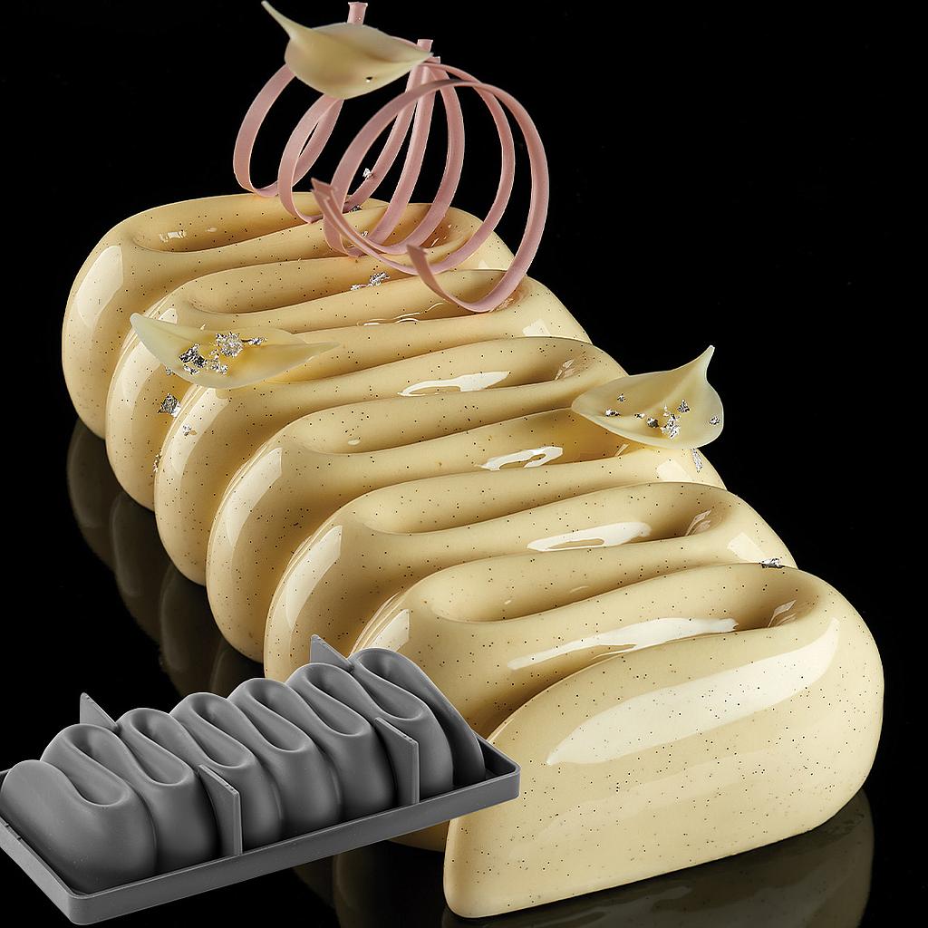 SILIKONEFORM HONORÉ 230mm Pavoni 3D