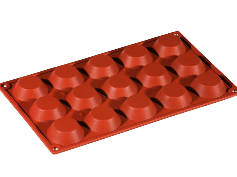 SILICONE MOULD GN1/3 ROUND TARTELETT 20pcs ø50mm