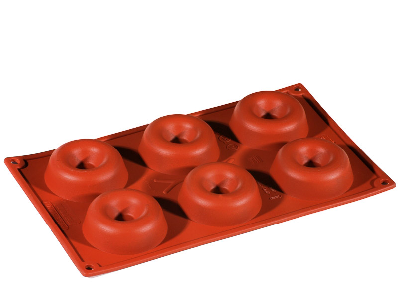 [PI-FR015] SILIKONFORM GN1/3 RUND SAVARIN 6st ø72mm 