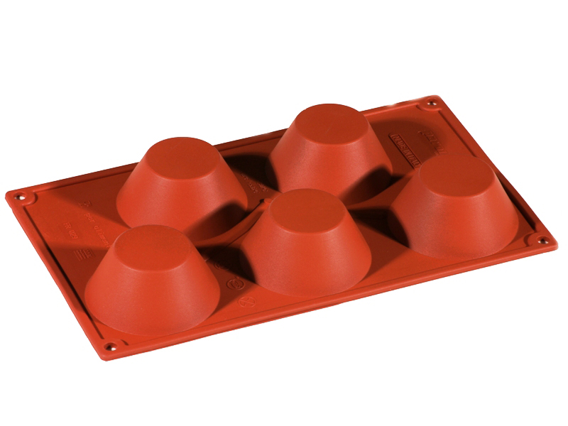 [PI-FR029] SILIKONEFORM GN1/3 RUND MUFFIN 5st ø80mm 