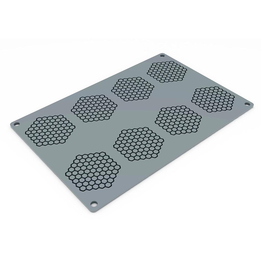 [PI-GG047S] SILIKONFORM 20x30 HONEYCOMB 8stk 67,5mm