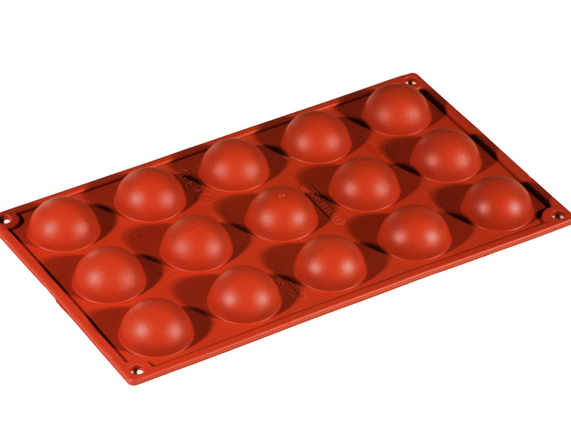 [PI-FR003] SILICONE MOULD GN1/3 HALF SPHERE 15pcs ø40mm