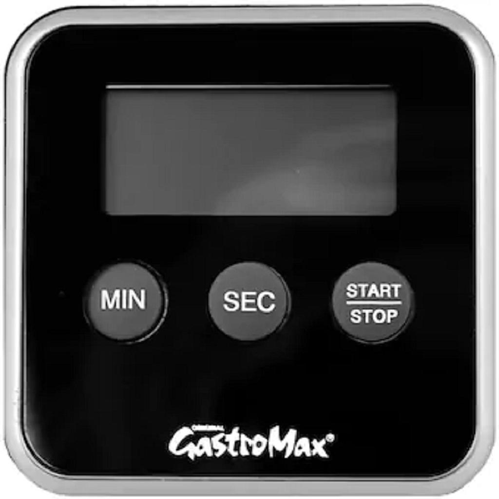 [OX-6669-1] TIMER 80mm SVART Magnetfäste