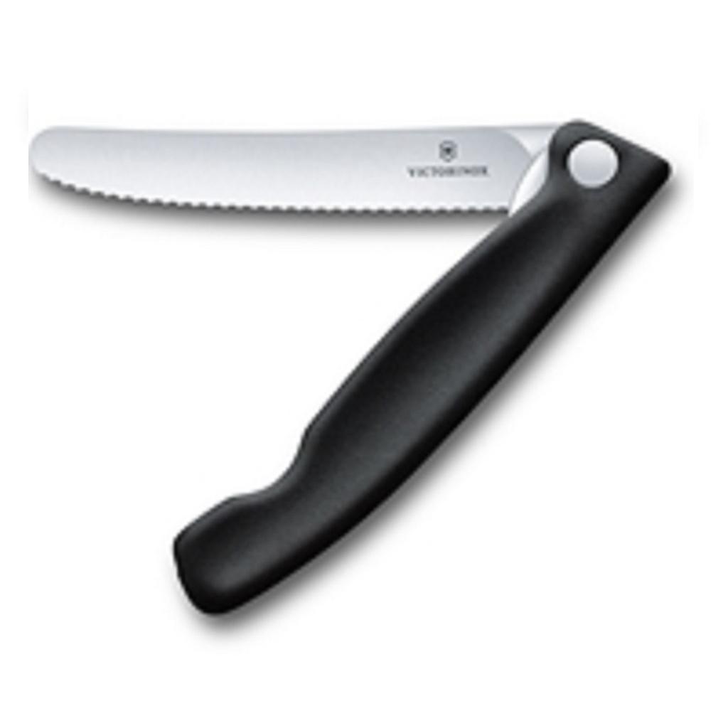 FOLDABLE KNIFE 110mm Serrated Round tip VICTORINOX