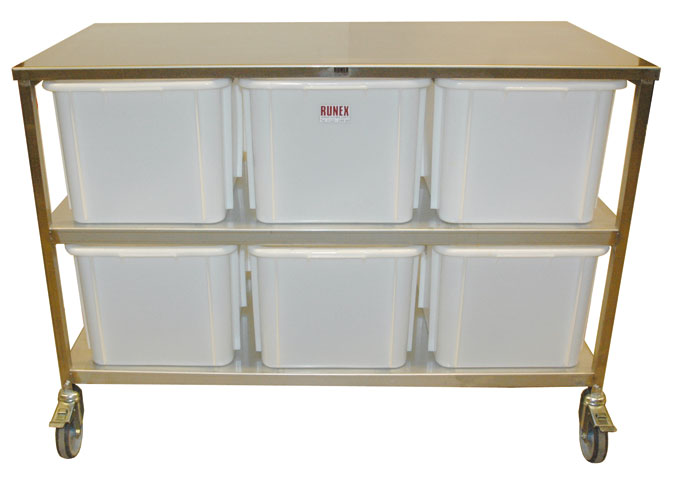 [TARX-ZTW660] INGREDIENT WEIGHING STATION Plastic bins 6x60L 