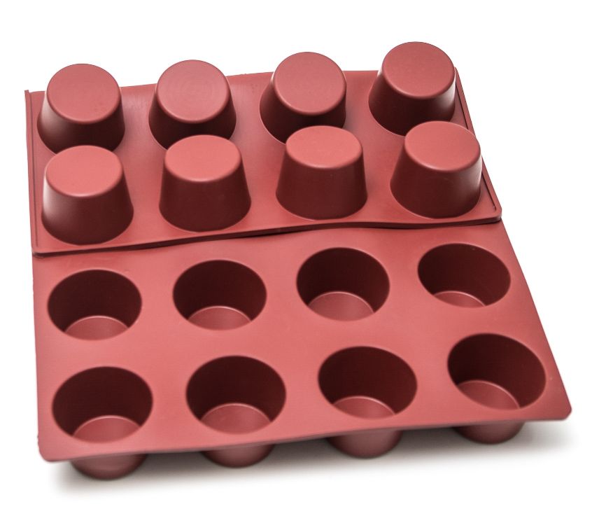[MA-002743] SILICONE MAT 40x60 MUFFIN 24st ø73mm  