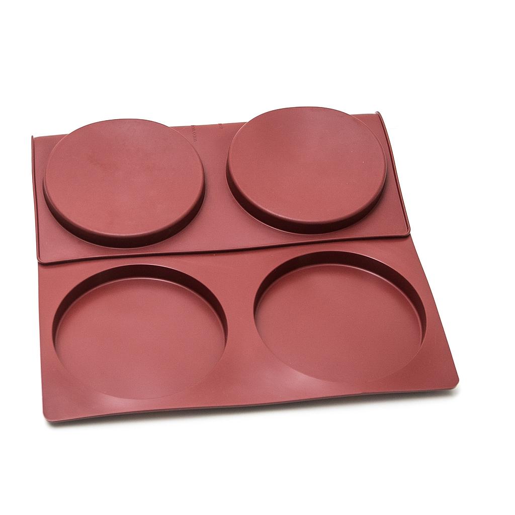 [MA-010474] SILICONE MAT 40x60 ROUND 6st ø160mm  