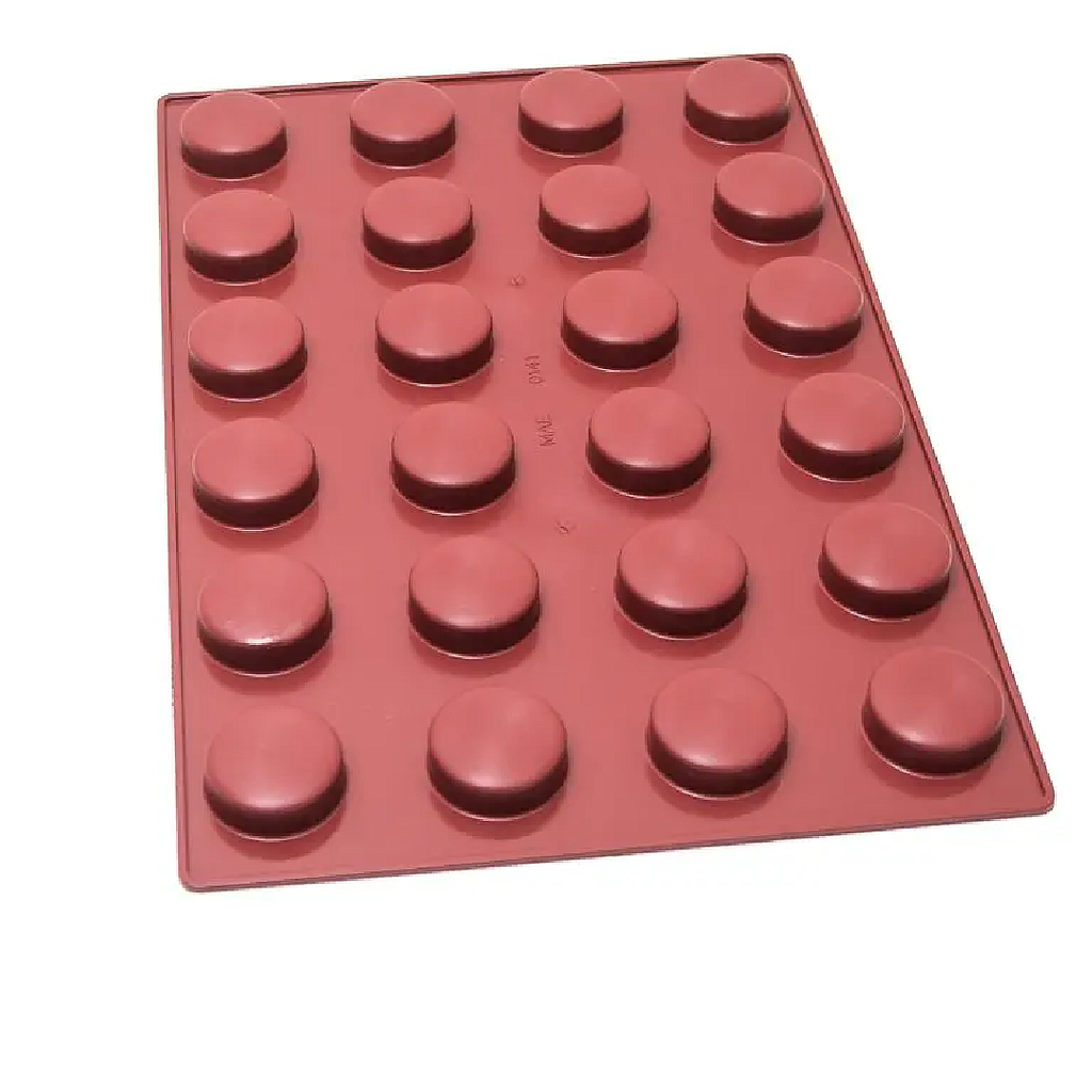 SILIKONEMÅTTE 40x60 RUND 24stk ø59mm 