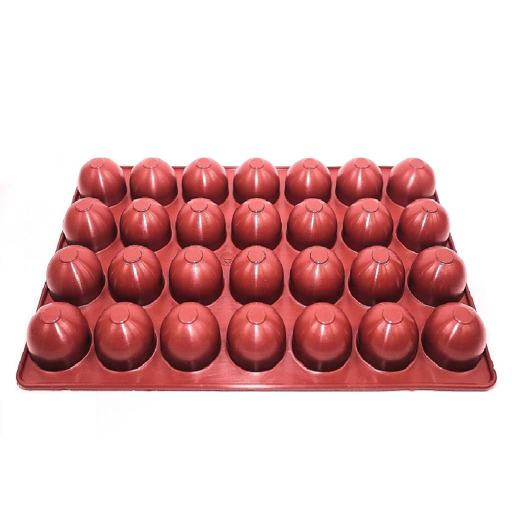 [MA-011681] SILIKONMATTE 20x30 SFÆR KULA 28stk ø35mm 