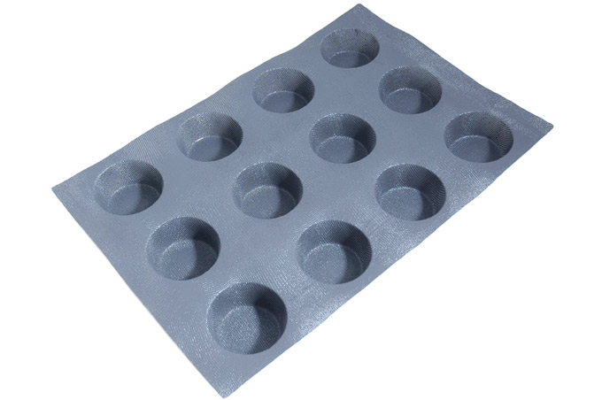 SILIKONEMÅTTE 40x60 RUND 12stk ø91mm 