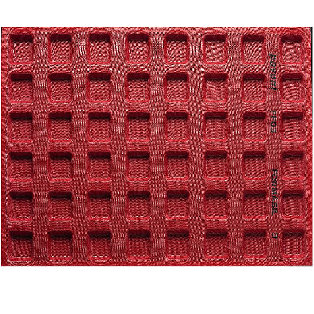 SILIKONEMÅTTE 40x60 FIRKANT 48st 45mm **OUTLET**