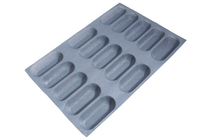 SILIKONEMÅTTE 40x60 BAGUETTE 15stk 155mm 
