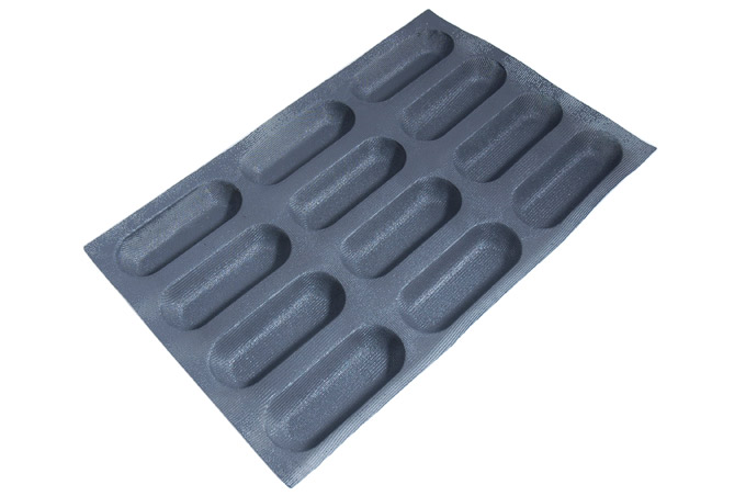SILICONE MAT  40x60 BAGUETTE 12st 169mm 