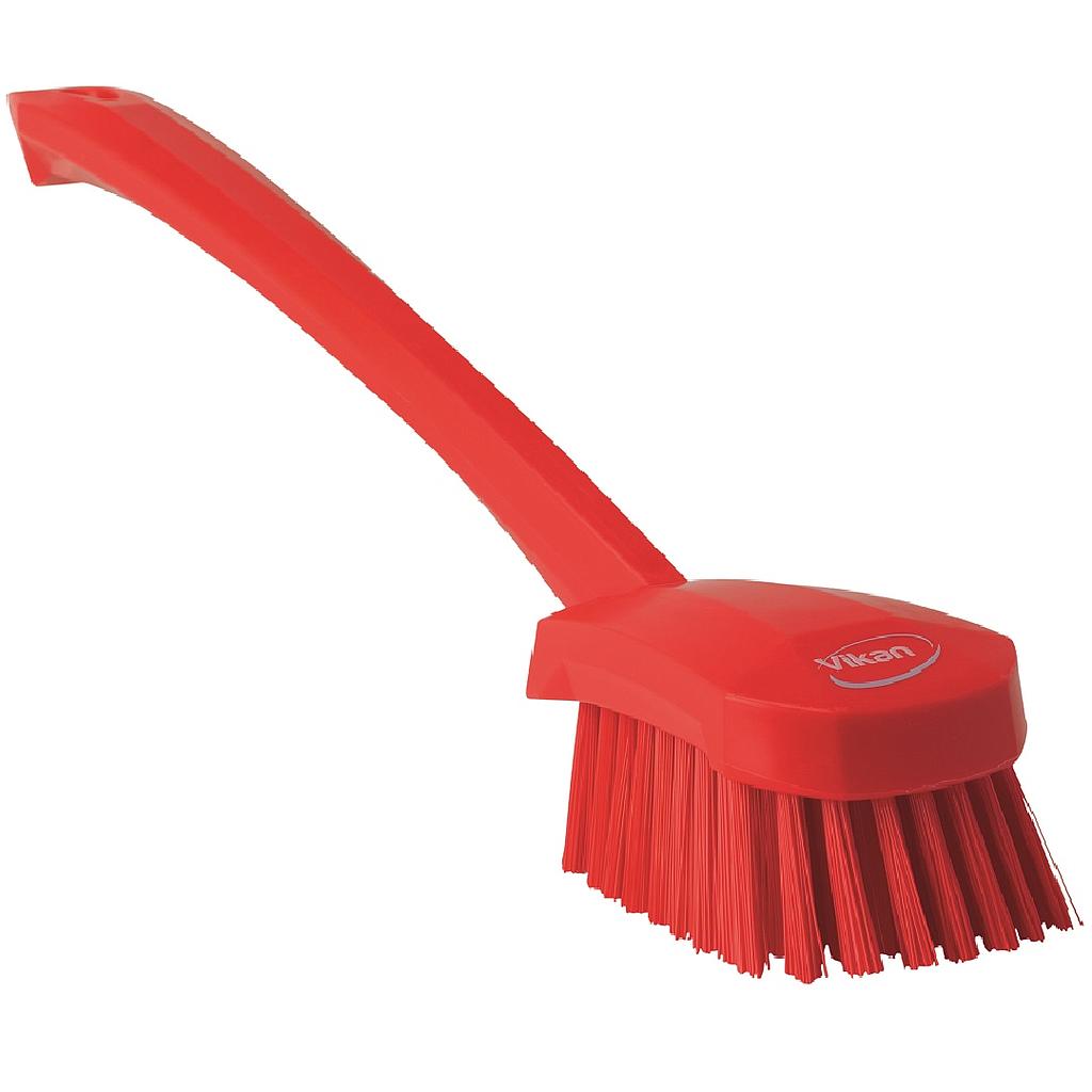 DISH BRUSH 410mm Medium RED