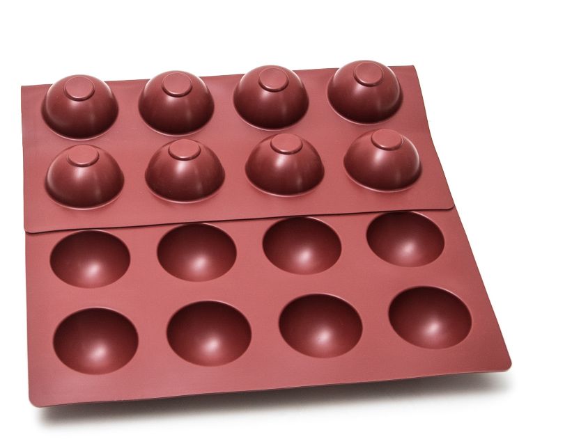SILIKONMATTE 40x60 HALVKULE 24stk ø70mm 