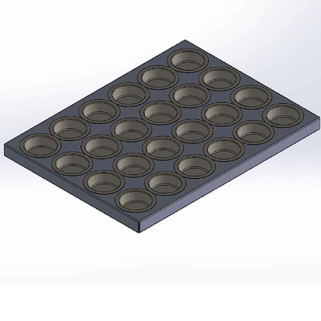 [FORX-2212007] MUFFINSPLÅT 45x60 24x ø80mm **OUTLET**